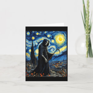 Carte Faucheuse Van Gogh Nuit Étoilée Inspirée Gothique