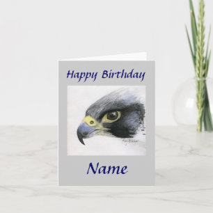 Carte Faucon pèlerin - Joyeux anniversaire