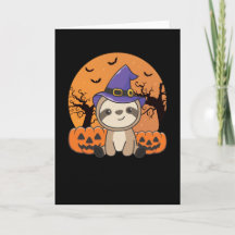 Fault Sorcière Citrouille Sloths Halloween heureux