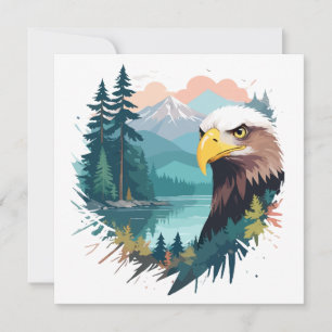 Carte Faune d'aigle Nature animale Nature extérieure Nat