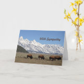 Carte Faune Monts Bison Neige Photo Sympathie (Fleur jaune)
