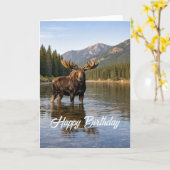 Carte Faune Rivière Moose Mountain Anniversaire (Fleur jaune)