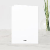 Carte Faune Rivière Moose Mountain Anniversaire (Dos)