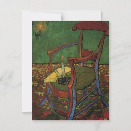 Carte Fauteuil de Paul Gauguin par Vincent van Gogh (Devant)