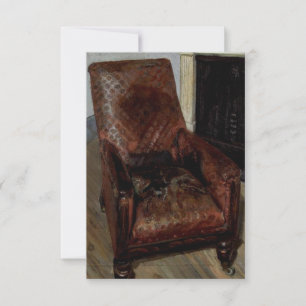 Carte Fauteuil près de la cheminée (par Lucian Freud)