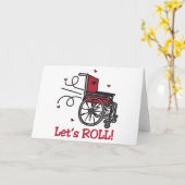 Carte Fauteuil roulant (Fleur jaune)