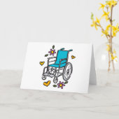 Carte Fauteuil roulant (Fleur jaune)