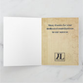 Carte Faux age employé pierre de taille anniversaire (Intérieur)