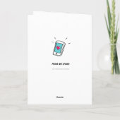 Carte Faux appel téléphonique Anniversaire (Dos)