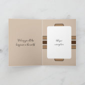 Carte Faux bois rustique 18e anniversaire de la photo ma (Intérieur)