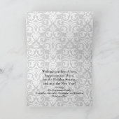 Carte Faux boîte cadeau Style Bow Bonnes Fêtes (Intérieur)