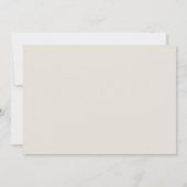 Carte Faux Embossed Roses Ecru Classic Wedding Response (Dos)