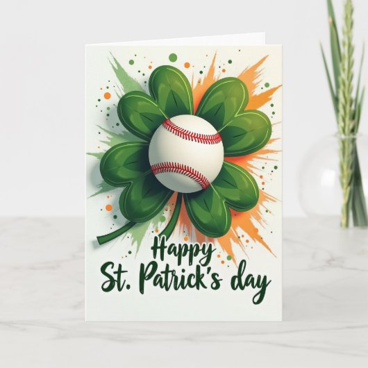 Carte Faux Gold Baseball Luck Card (Devant)