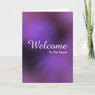Carte Faux Gold New Employee Welcome Card