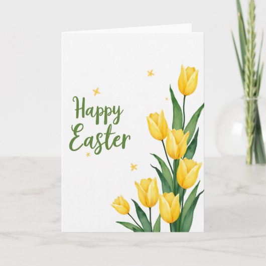 Carte Faux Gold Spring Flower Card (Devant)