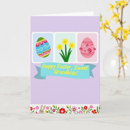 Carte Faux Gold Springtime Fun Card (Fleur jaune)