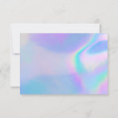 Carte Faux Holographique Merci de couleur Média Insertio (Dos)