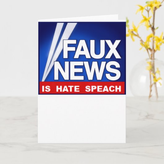 Carte Faux News (Fleur jaune)