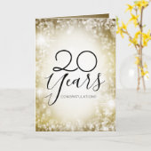 Carte Faux or étincelle de l'anniversaire universel des (Fleur jaune)