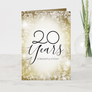 Carte Faux or étincelle de l'anniversaire universel des