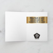 Carte Faux or étoile universelle de l'employé (Intérieur)