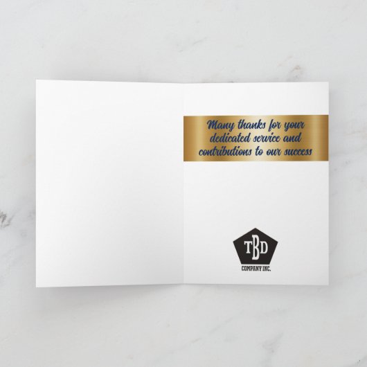 Carte Faux or étoile universelle de l'employé (Intérieur)