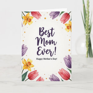 Carte Faux Or Meilleure Maman Pour Toujours