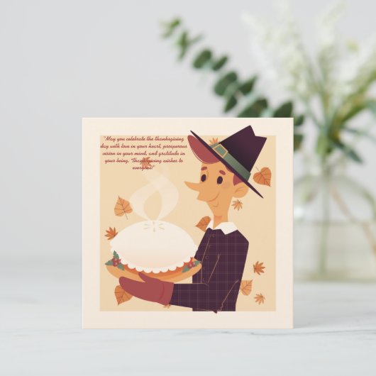 Carte Favoris de grâce Illustrateur tiré à la main (Debout devant)