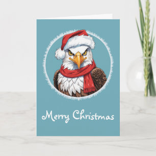 Carte Favoris de Noël animal amusant - Aigle 2