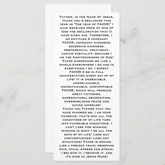 Carte Favoriser la poche (Devant / Derrière)