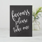 Carte Favoriser S'Il Vous Plaît Prendre Un Panneau De Ta (Debout devant)