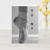 CARTE FAVORITE BALLERINA HAPPY BIRTHDAY (Fleur jaune)