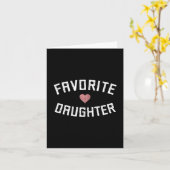 Carte Favorite Fille Famille Réunion Fille Amusante (Fleur jaune)