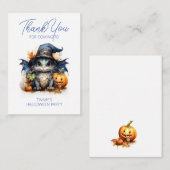 Carte Favorite Halloween Baby Dragon Watercolor (Devant / Derrière)