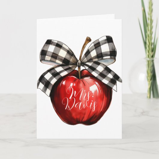 Carte Favorite Teacher Greeting Card (Devant)