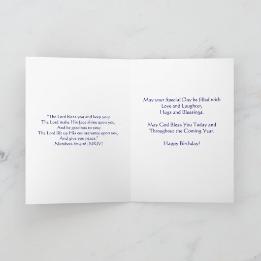 Carte FB de l'épouse du PASTEUR de joyeux anniversaire (Intérieur)