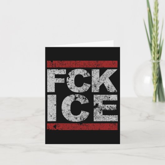 Carte Fck Ice déprimé (Devant)