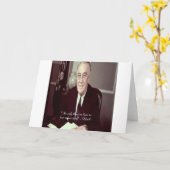 Carte FDR & Citation : Rien à craindre (Fleur jaune)