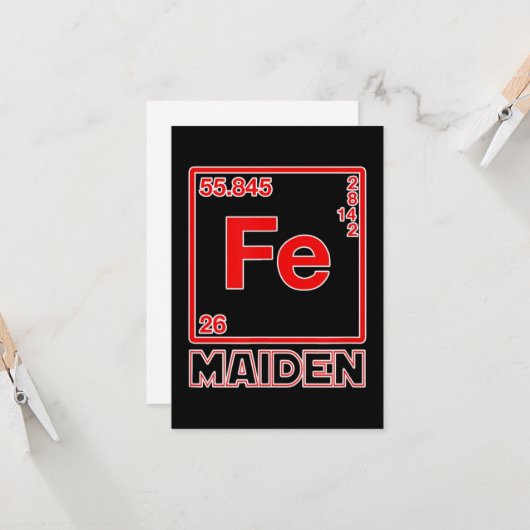 Carte Fe Maiden Iron Element FE Parodie (Devant/Arrière en situation)