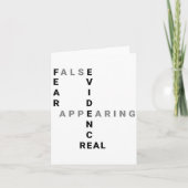 Carte Fear False Evidence Appearing Real Motivational  (Devant)