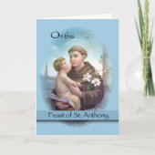Carte Feast of St Anthony, Blue (Devant)