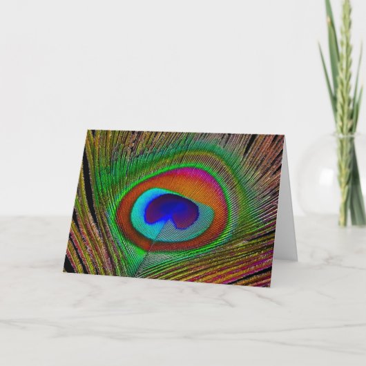 Carte Feather Vibrant Copper (Devant)