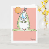 Carte FEATS INCROYABLES Anniversaire (Fleur jaune)