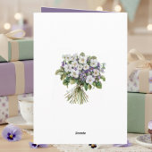 Carte February Birth Flower Birthday Card | Violets