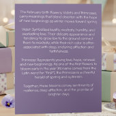 Carte February Birth Flower Birthday Card | Violets