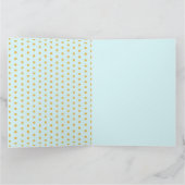 Carte Fée Anniversaire Bleu sarcelle Rose Princesse Cont (Intérieur)