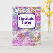 Carte Fée au Chocolat – Pensées pour toi / Bon rétabliss (Fleur jaune)