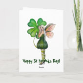 Carte Fée Blonde St Patrick's Day (Dos)