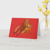 Carte Fée d'automne fées druides automne art (Fleur jaune)