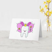 Carte Fée de dents Princesse Félicitations (Fleur jaune)